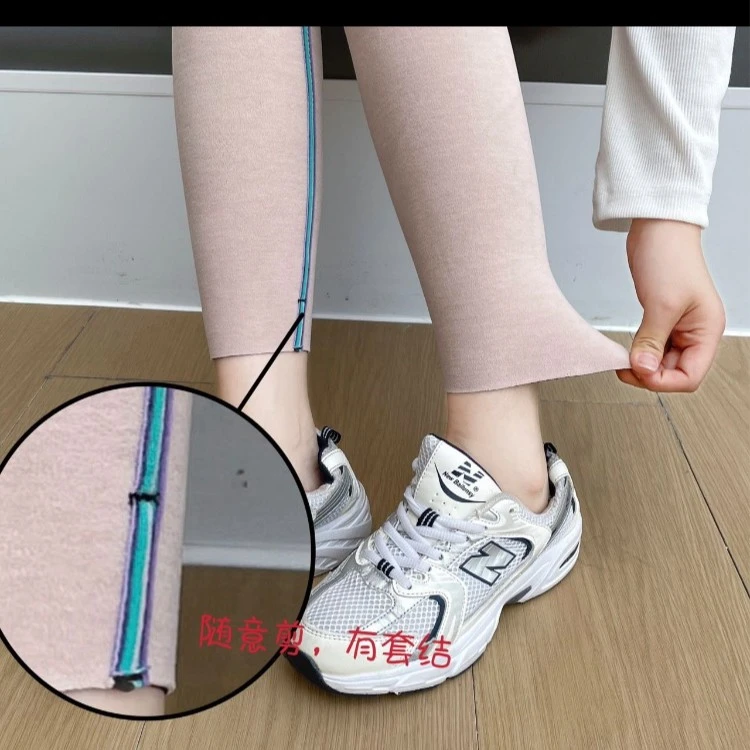 女士特价加绒侧面隐形口袋芭比裤3001