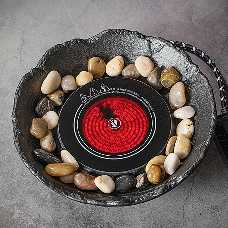 日式复古围炉煮茶壶室内家用煮茶器陶瓷小型全自动茶炉简约电陶炉