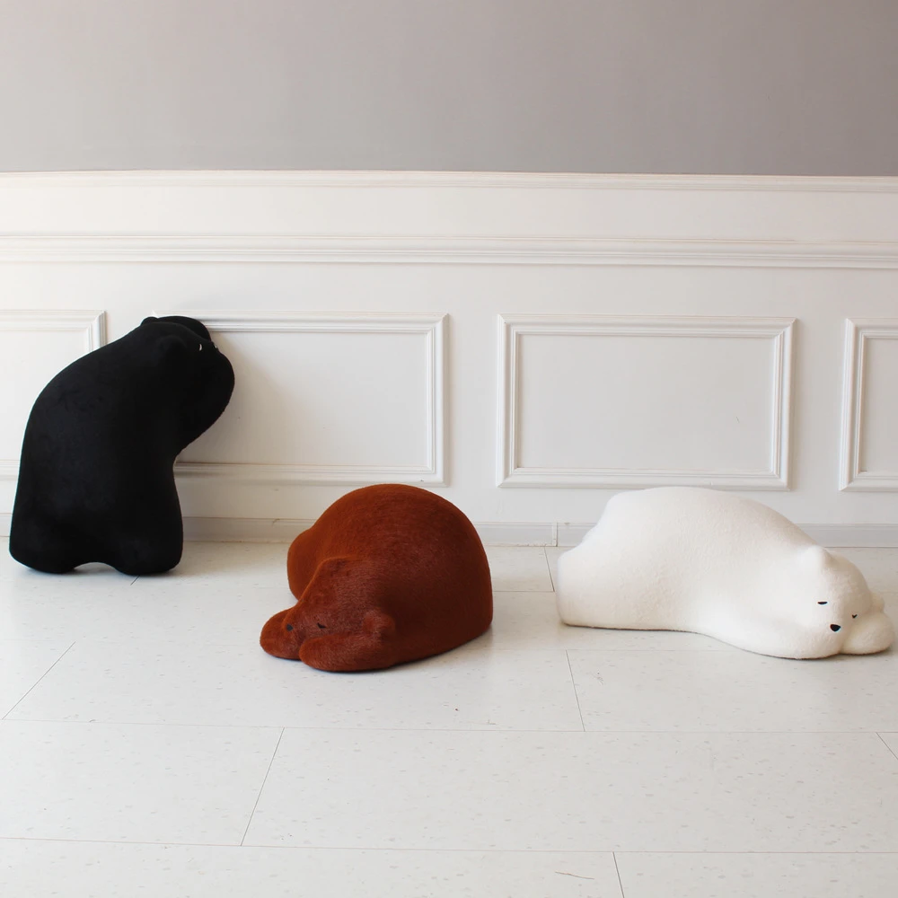 网红趴趴熊懒人沙发创意客厅休闲动物座椅设计师儿童北极熊落地椅