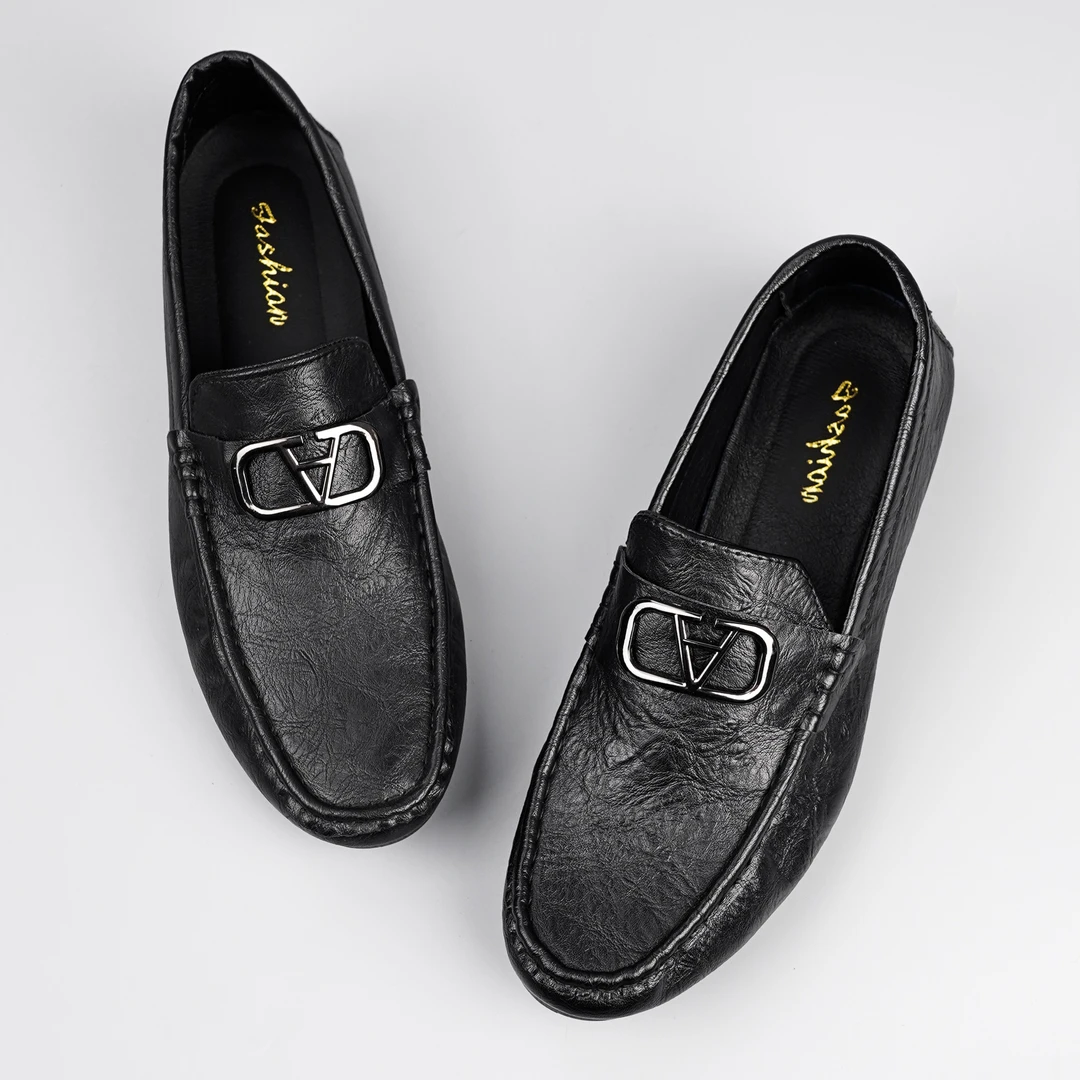 ZY夏季新款高端男鞋休闲懒人一脚蹬软底透气开车鞋商务豆豆鞋HD07