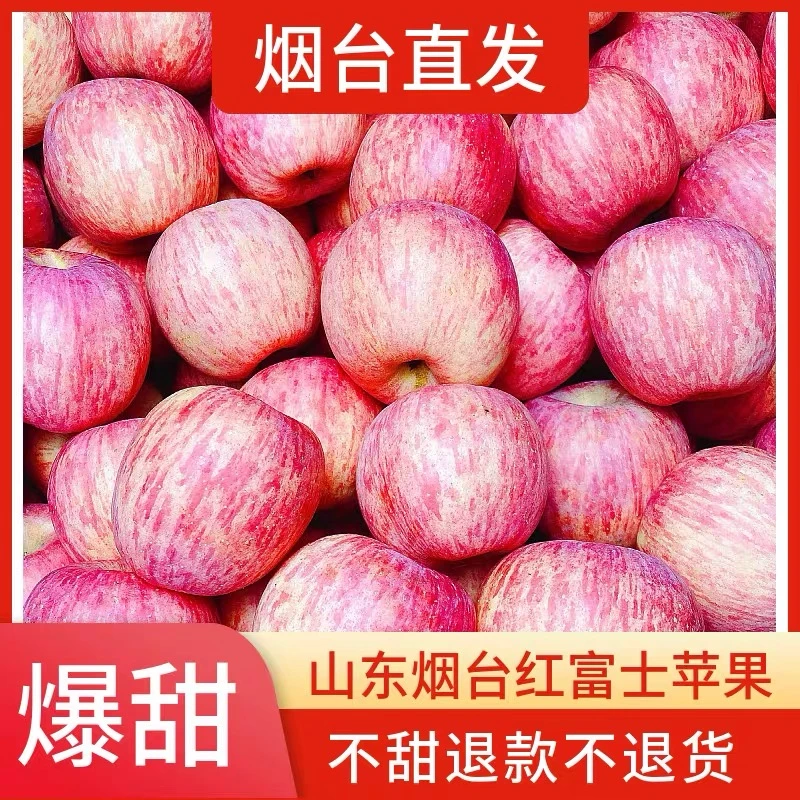 【新果上市】2025正宗烟台红富士苹果带箱5斤脆甜应季生鲜水果