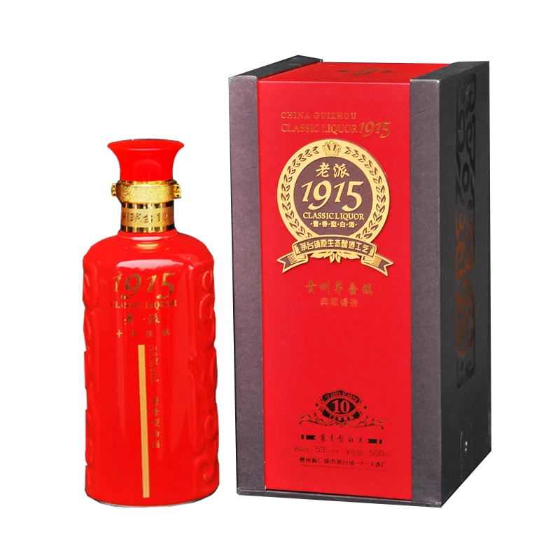 天壤一九一五老派十年酒 53度酱香型白酒500ML