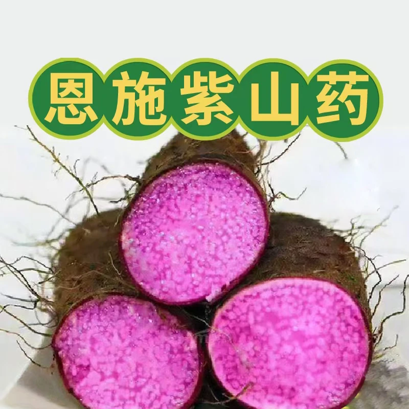 【誉福园】恩施紫山药农家自种脆甜可口