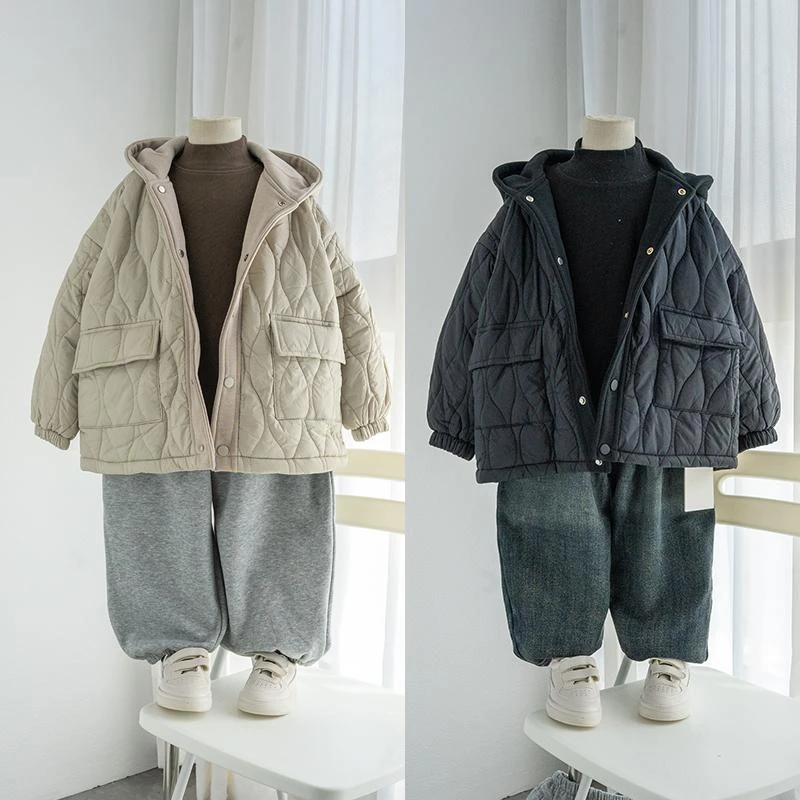 质量chao好，儿童棉服男童女童棉衣外套中小童冬装加厚宝宝上衣潮