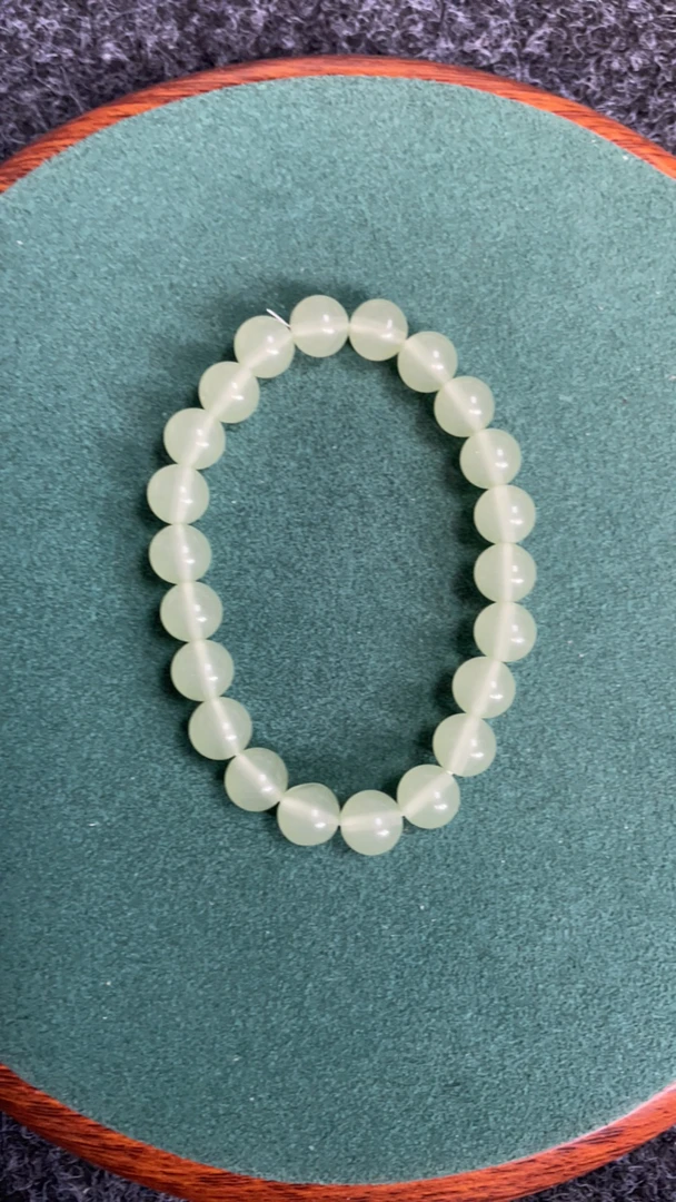 L245号8mm白晴色圆珠手串