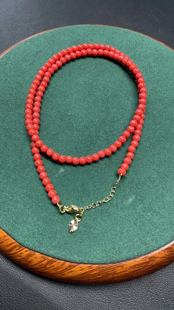 24号4mm莫色项链