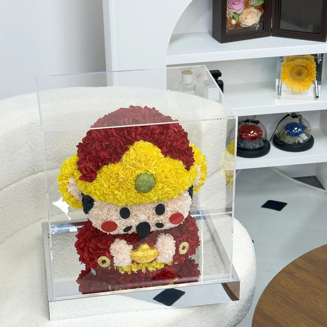 《L B D R》新年2025永生花家居财神爷摆件 开业乔迁送礼礼品