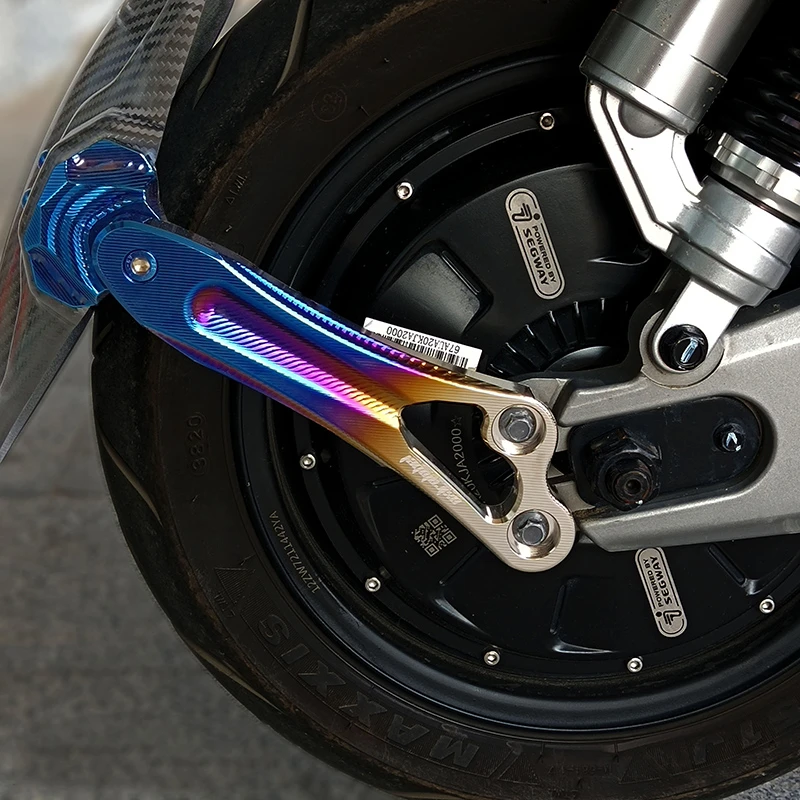 九号E125电动车E200P后挡泥板改装 9号E100 E80 E90烧钛支架后盾