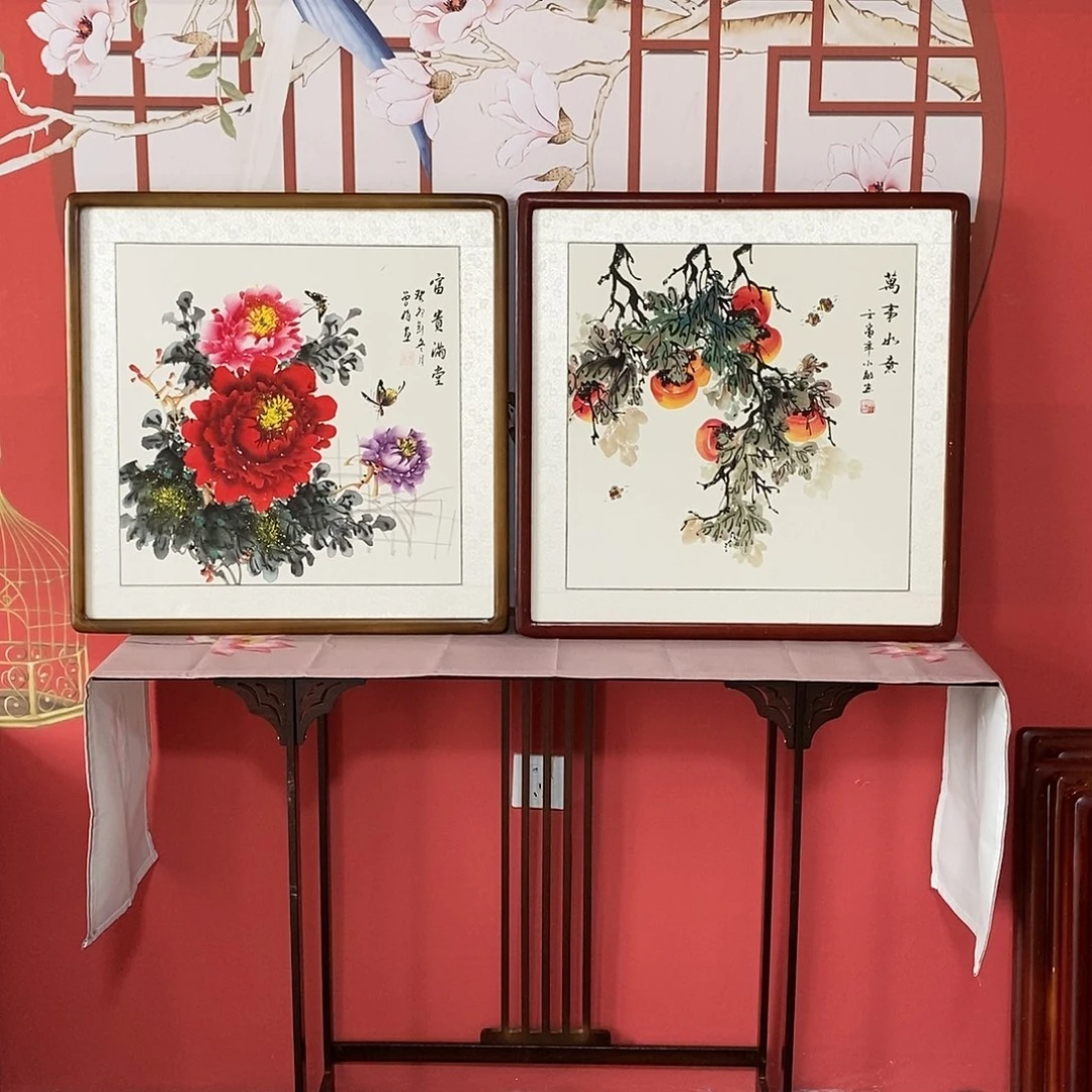绘画佛****n带框包邮手写手绘
