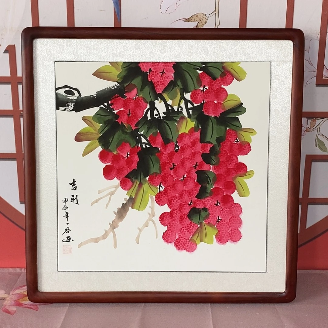 绘画带框尺寸63✖️63手绘包邮