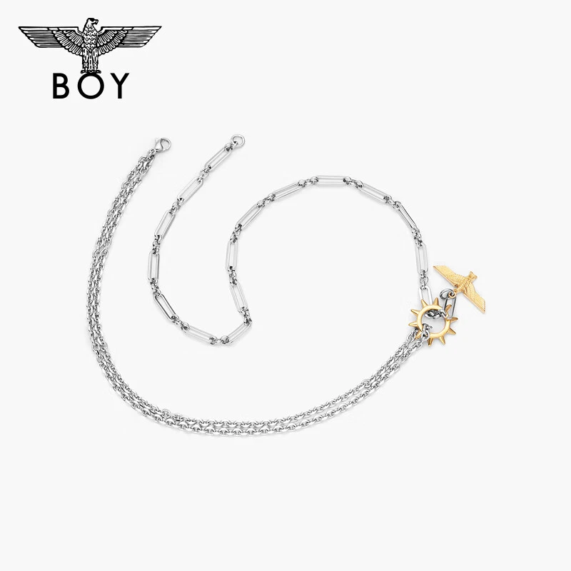不锈钢项链 【骑士荣耀】BOYLONDON男女同款高级设计感朋克装饰项链