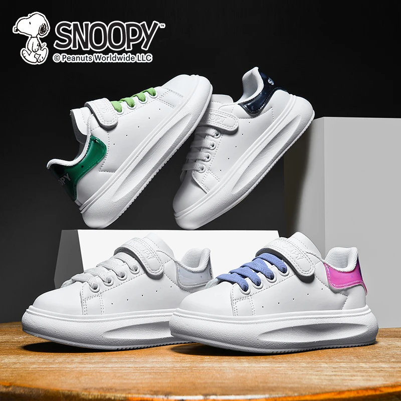 Snoopy/史努比 童鞋2024秋冬新款男童女童休闲板鞋学生儿童小白鞋