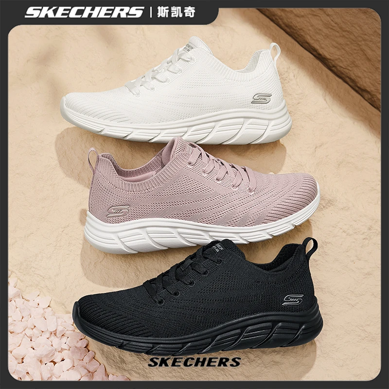 斯凯奇女鞋一脚蹬厚底增高减震健步鞋休闲运动鞋时尚百搭鞋117591