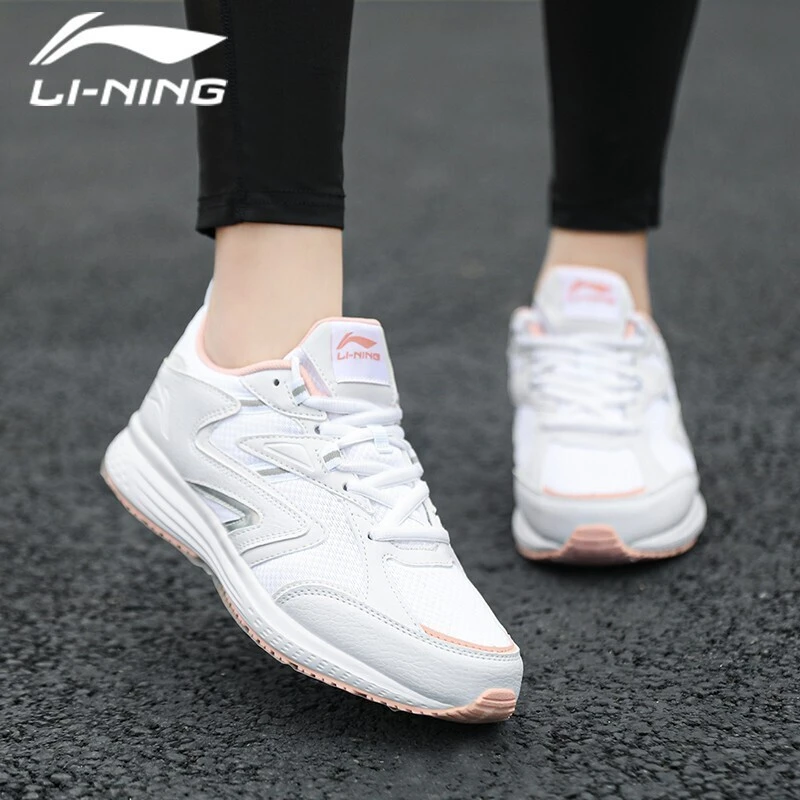 李宁跑步鞋女鞋2025春季新款减震跑鞋女款轻便软底休闲运动鞋子女