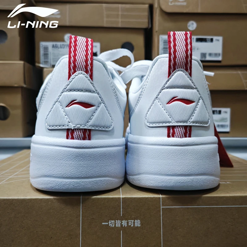 李宁板鞋男鞋2025夏季新款休闲鞋空军一号百搭学生黑色滑板鞋韩版