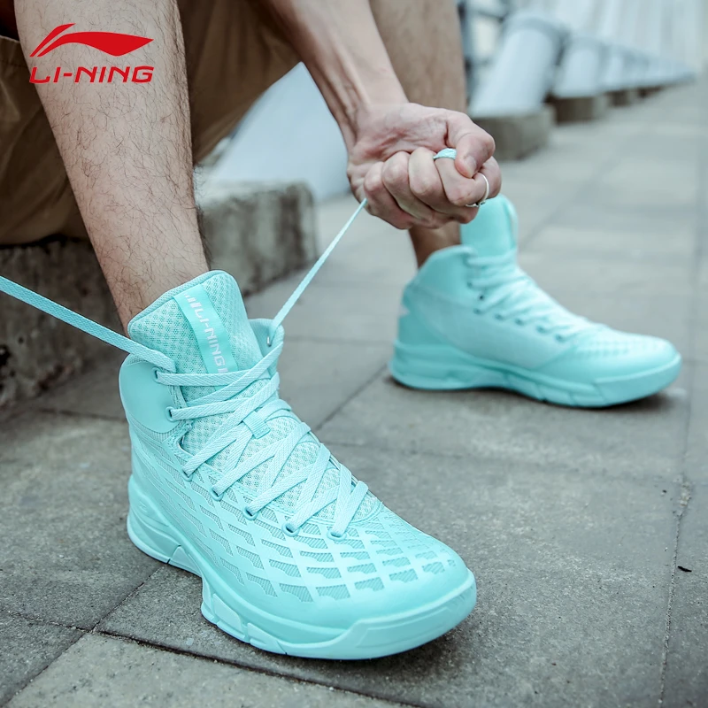 李宁篮球鞋男鞋恶魔2网面透气运动鞋室外室内高帮球鞋运动鞋学生