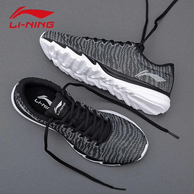 李宁男鞋运动鞋子2025夏季轻便休闲鞋网面透气跑鞋减震跑步鞋
