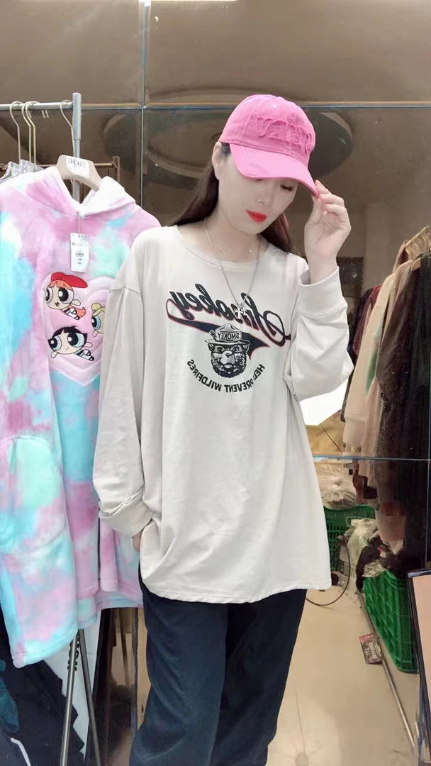 外贸高品质帽子熊长袖卫衣