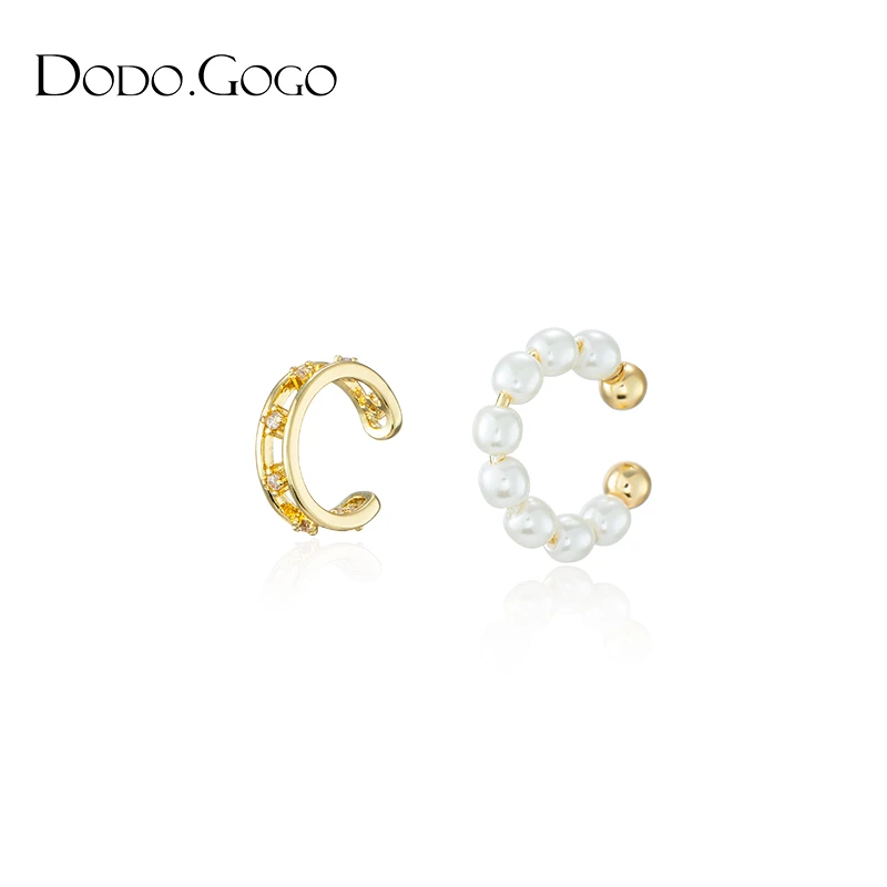 DODOGOGO 合金仿珍珠耳饰 气质网红轻奢时尚百搭法式小众简约