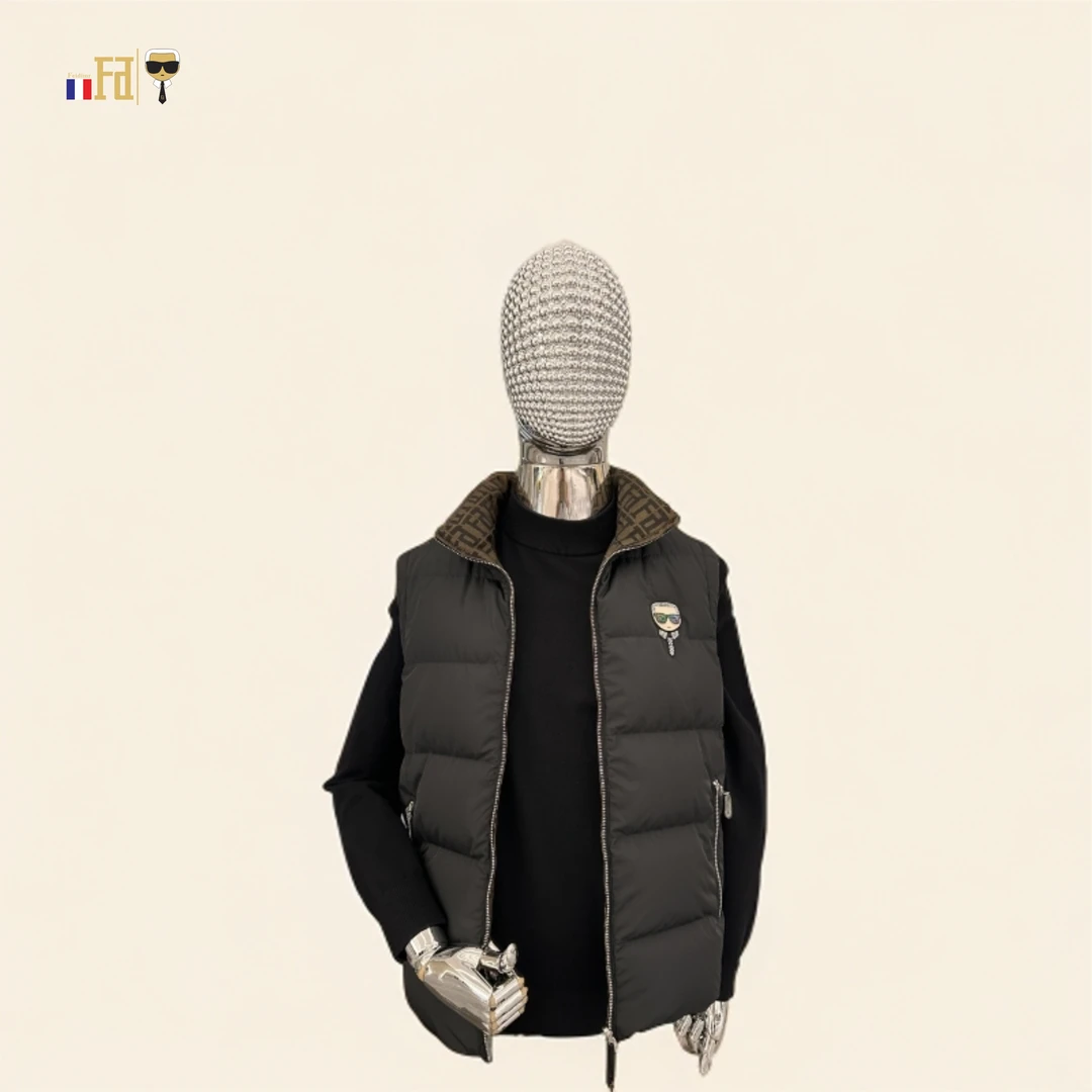 FEIDIMR24年秋冬款白鹅绒马甲立领双面可穿款男士休闲275135