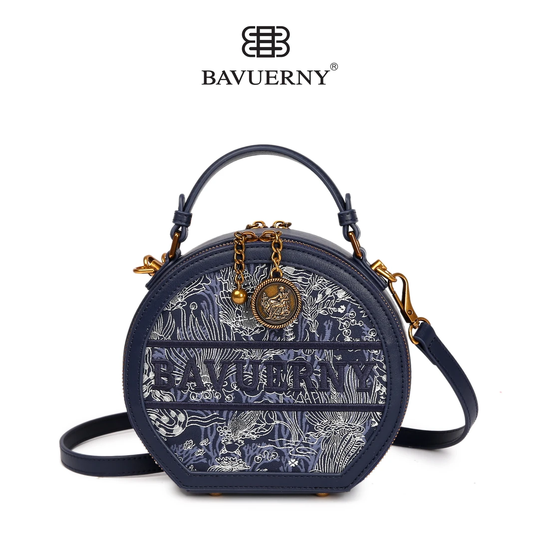 【寰球品牌】2024夏季新款百搭时尚潮流简约手提包0983-2#水墨蓝