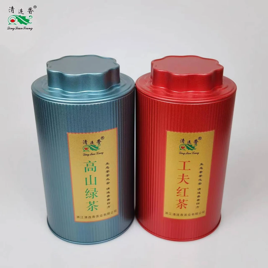 清连香 高山绿茶工夫红茶组合装 共400g 铁盒装