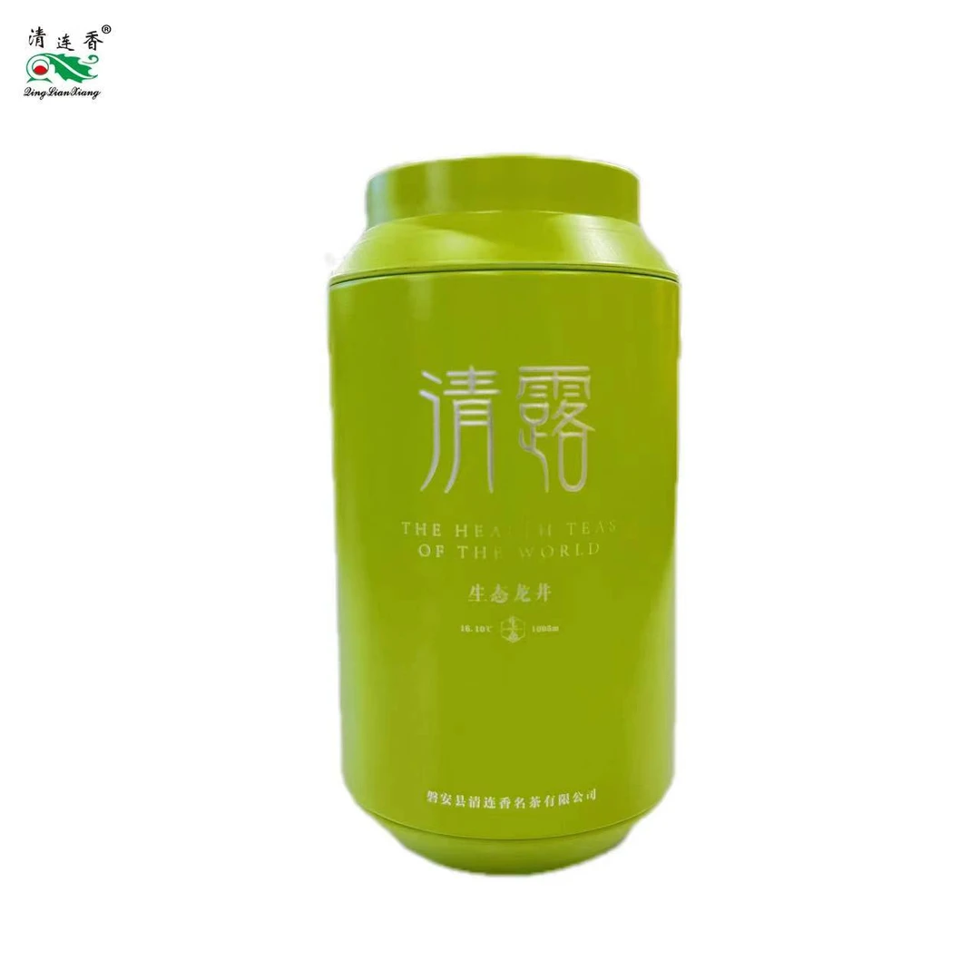清连香 清露龙井茶特级生态龙井豆香味 75g 罐装