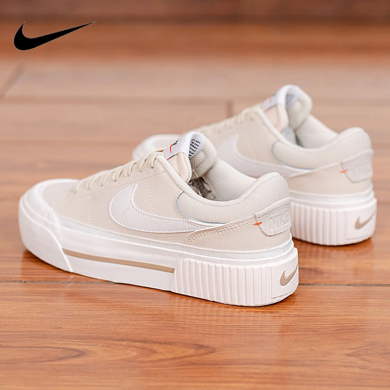 NIKE/耐克女鞋新款Court休闲鞋时尚厚底增高透气运动鞋板鞋DM7590