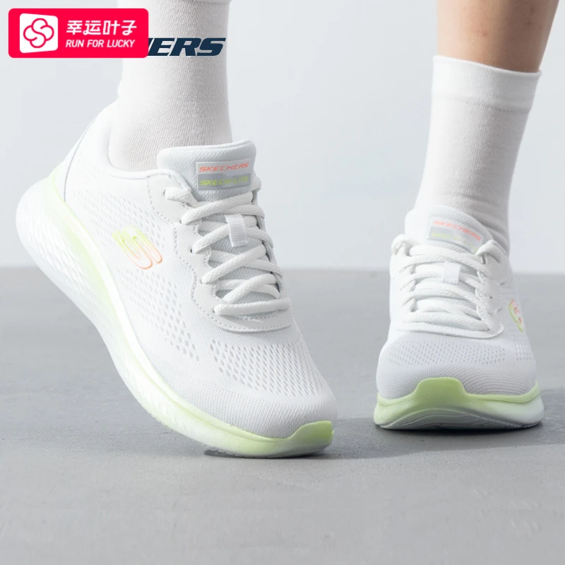斯凯奇2025春新款女鞋减震跑鞋网面透气健步鞋休闲运动鞋