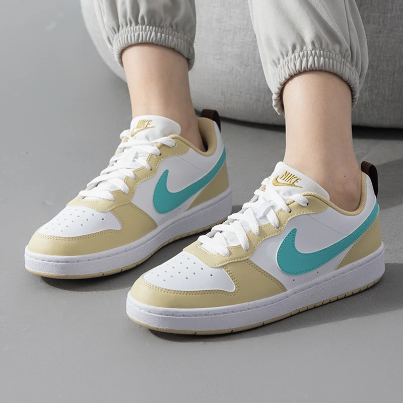 【琥珀流光风】NIKE耐克女鞋GS鞋COURT经典款板鞋休闲运动鞋 HM3726