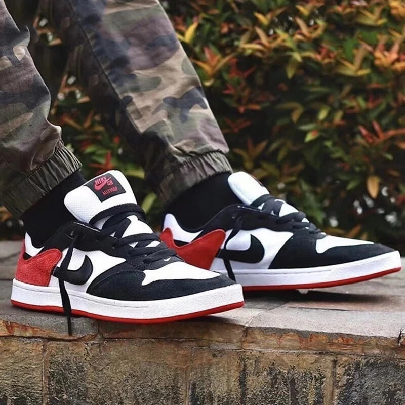 【达人专属】耐克板鞋男新款SB Alleyoop红色拼接休闲鞋 CJ0882