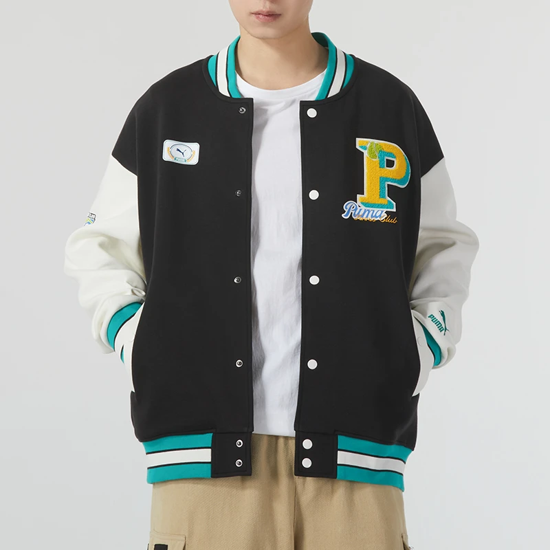 PUMA彪马立领棒球服外套男女装秋季新款运动服休闲宽松夹克625797