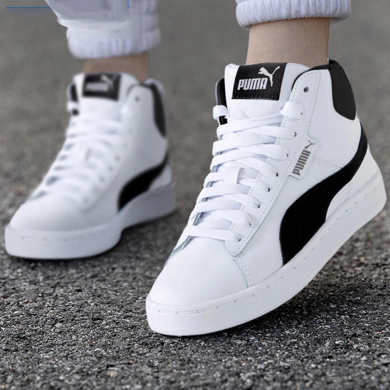 【达人专属】PUMA彪马男女鞋学生黑白撞色中帮板鞋秋季新款休闲鞋