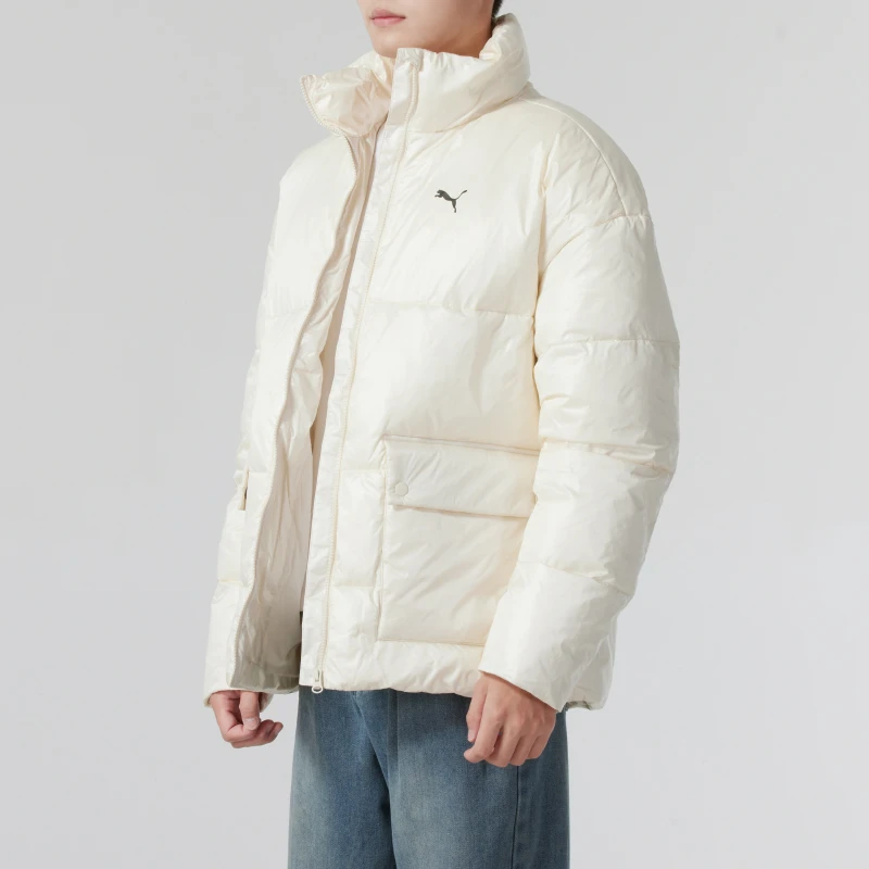 PUMA彪马立领棉服外套男裤2025春季新款运动服保暖棉衣夹克687432