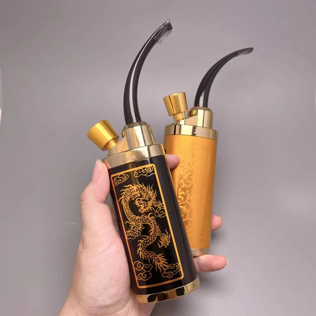 正牌 可装水 龙纹款大烟斗(粗细)三用个性烟袋锅微孔过滤器烟嘴