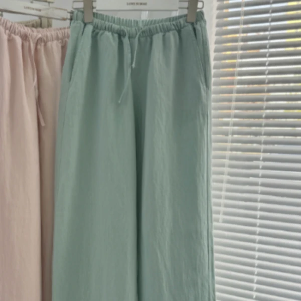 no退no换【纯色净版】夏季新款女士休闲简约天丝宽松休闲裤G47-1001