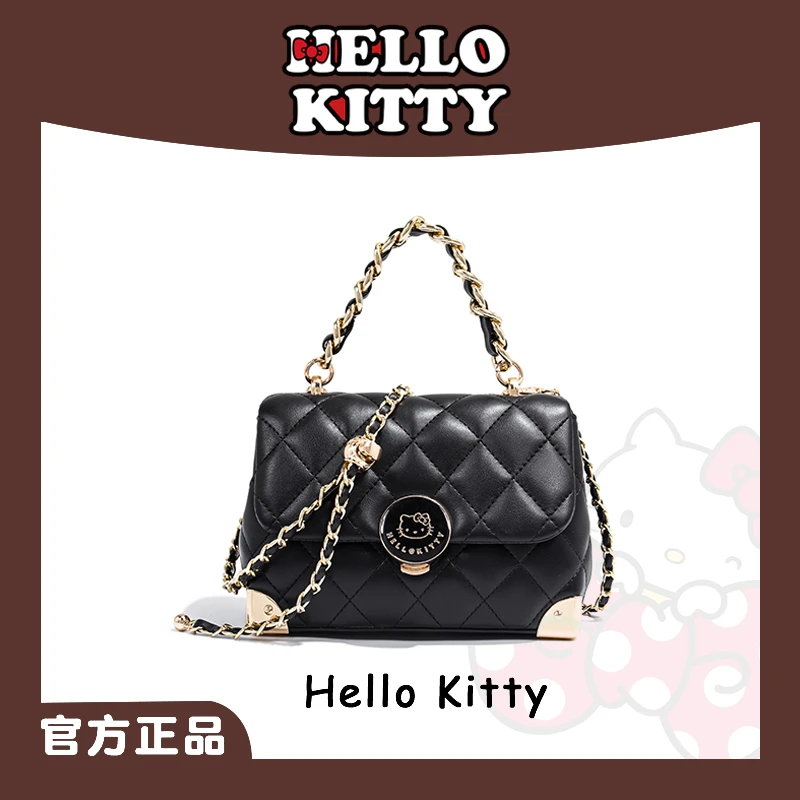 【刘叮当甄选】HELLO KITTY/凯蒂猫小猫咪布丁午后百搭斜跨单肩包