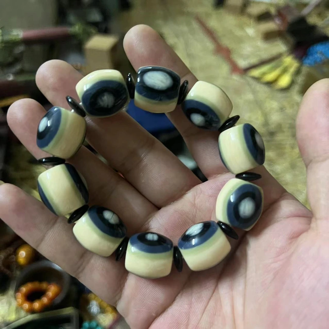 小陈老仓库猛犸牙桶珠手串