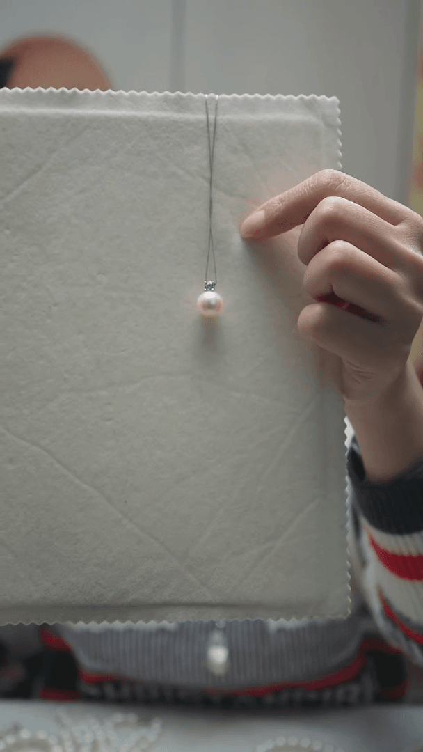 【闪购商品】淡水珍珠吊坠(赠链)银S925镶嵌11-11.5mm