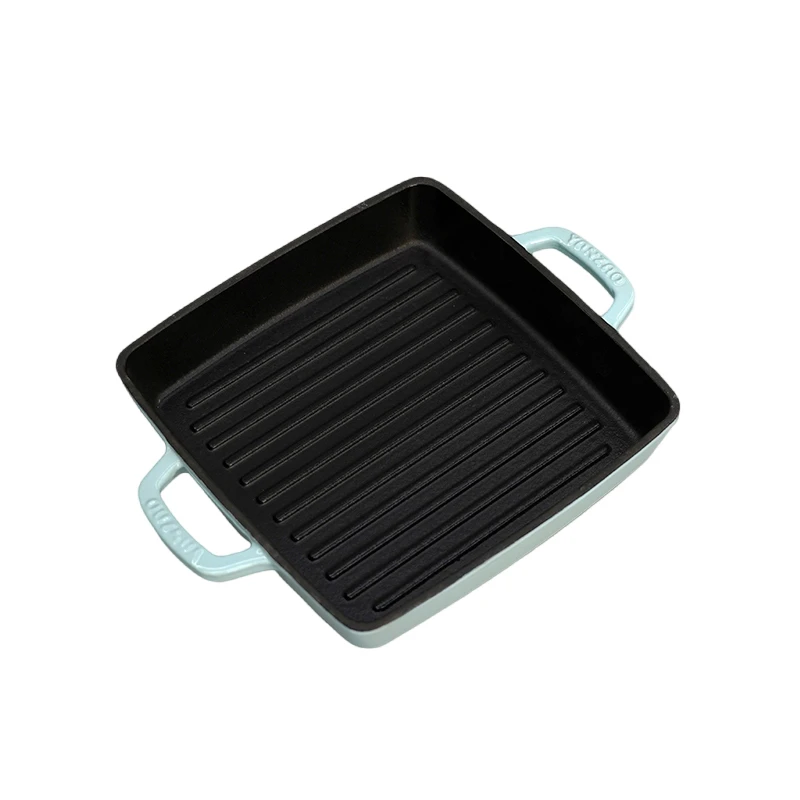 YANZAO/焱造铸铁珐琅锅22口径经典系列方盘