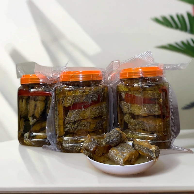 潮汕正宗腌制咸带鱼900g开罐即食配粥下饭菜