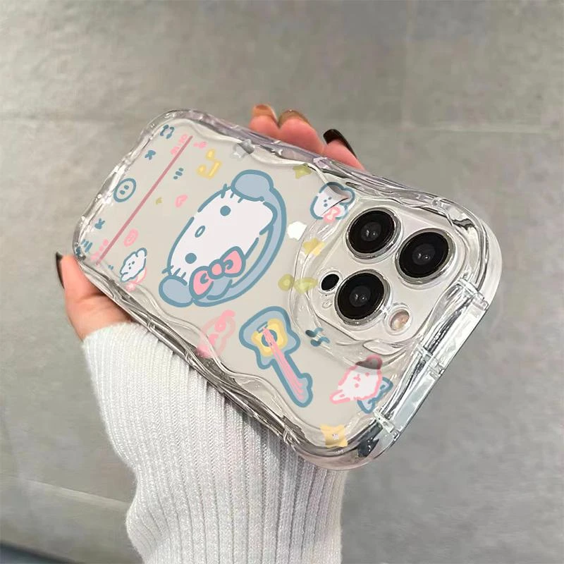 耳机猫苹果15ProMax手机壳iPhone14卡通13硅胶12简约11软壳X女8