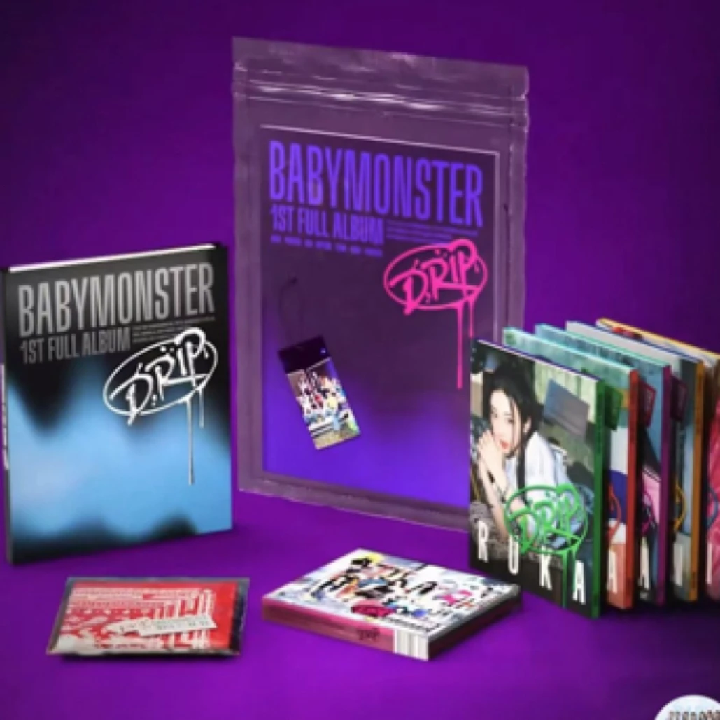 国内现货 babymonster 宝怪 bm 正规一 drip 小卡抽抽 专辑