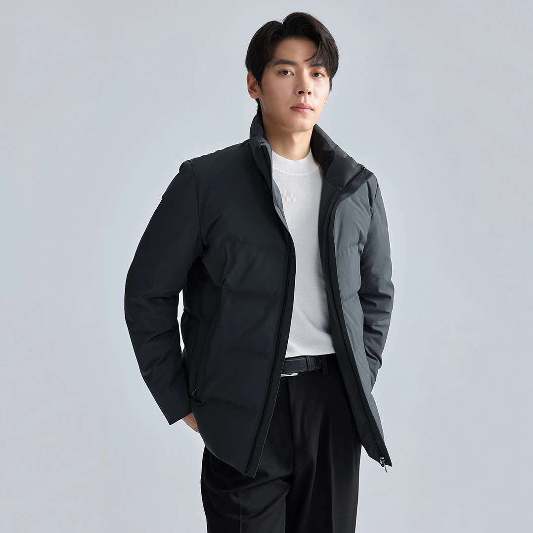 【拒水羽绒】利郎男士时尚立领羽绒服冬季户外加厚保暖短款休闲外套