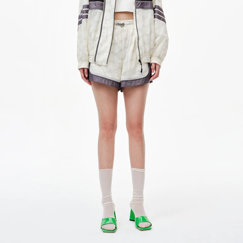 【达人播专属】REVAN芮范运动风多色拼接短裤RN31306091