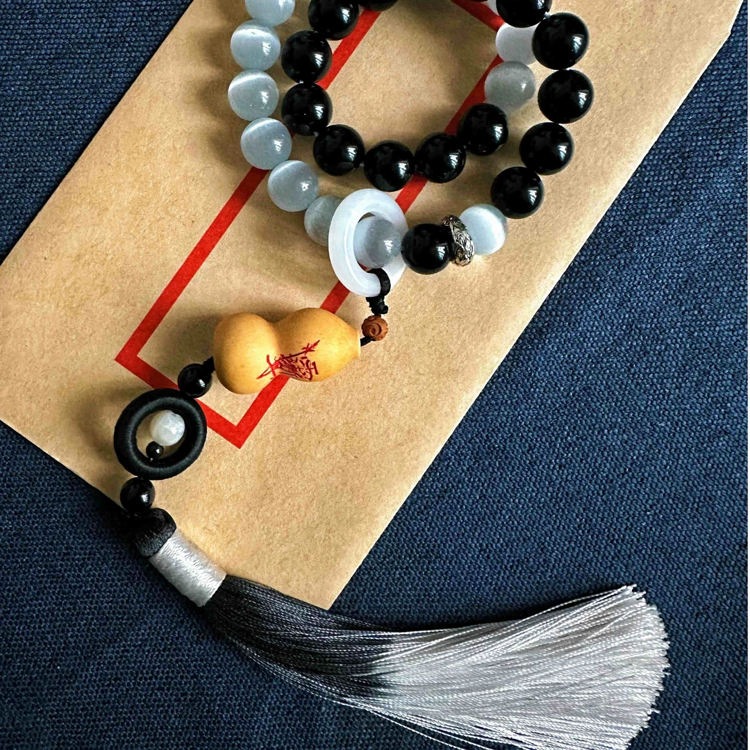 手链 （武当山直发）三青子原创道系王也太极葫芦手串