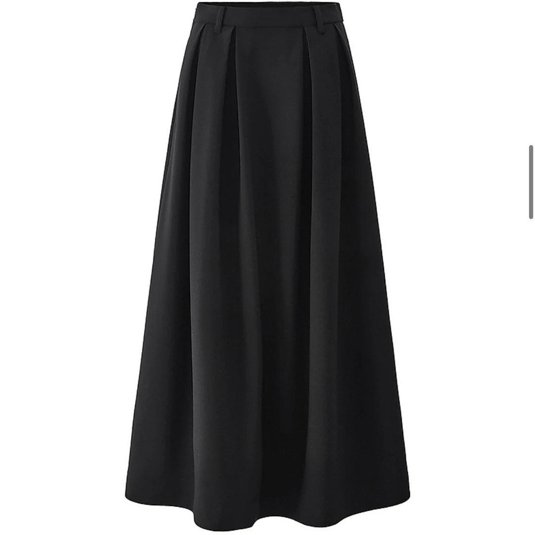 三色修身显瘦中长款高腰A字伞裙半身裙