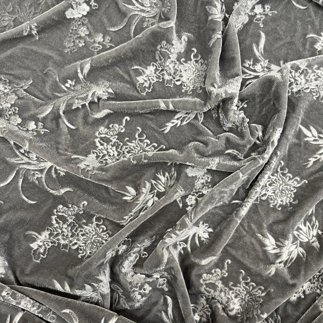 秋冬金丝绒面料新中式风格布料【RP8554】