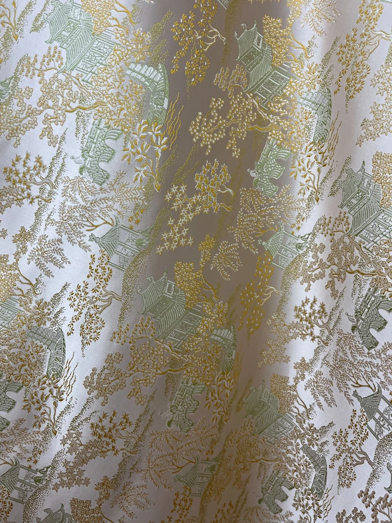 人丝织锦缎面料新中式中国风风格布料【ZV8025】