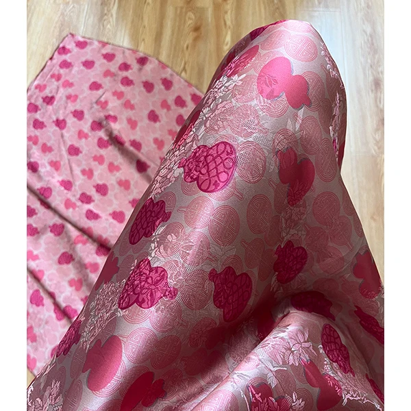 【福禄满堂】人丝提花香云纱国风新中式面料【HV8421】